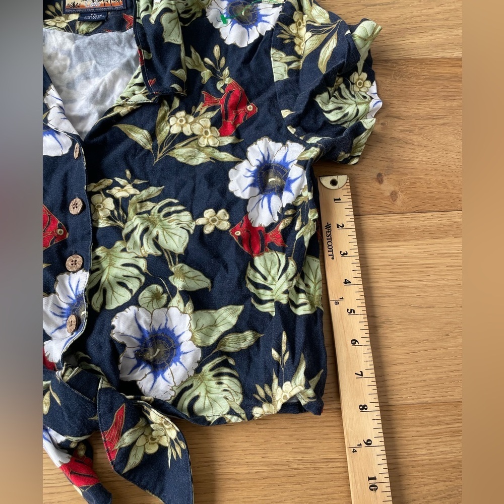 Havana jacks cafe vintage cropped button down - Picture 5 of 5